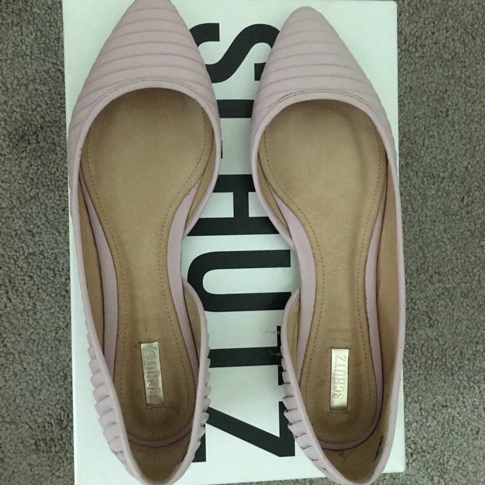 Schutz Basic Teri Flat in Lilac